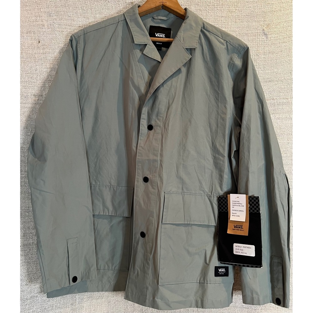 Vans Fowler Nylon Drill Chore Coat Chinois Green VN0007WERL6 Mens Medium